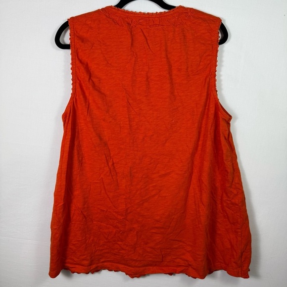 Soft Surroundings Orange Sleeveless Tank Top Womens Size XL - Picture 2 of 5